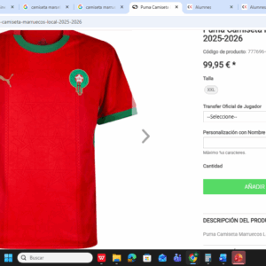 camiseta marruecos
